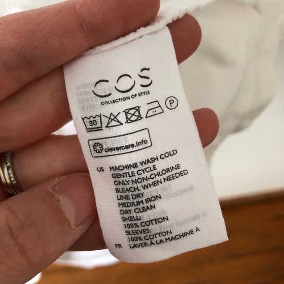 COS White Blouse with Flutter Sleeves - Picture 4 of 5